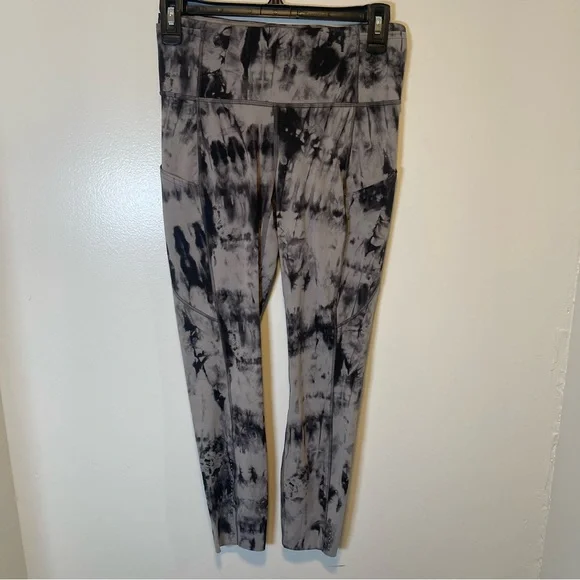 Lululemon Fast and Free Tight II 25" *Game Day Dark Chrome Black women's size 6 - Picture 1 of 6